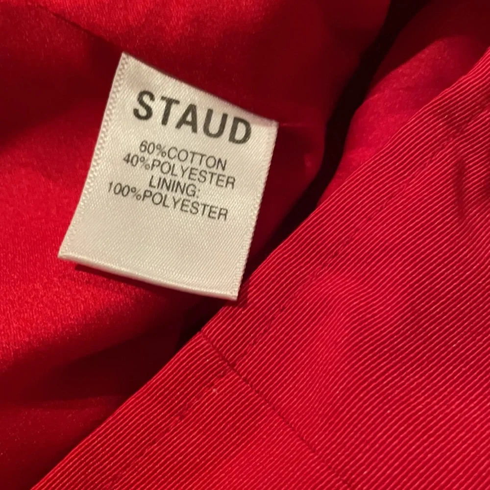 Staud Rogan Top Pointsettia Red Size 6 - Picture 9 of 10